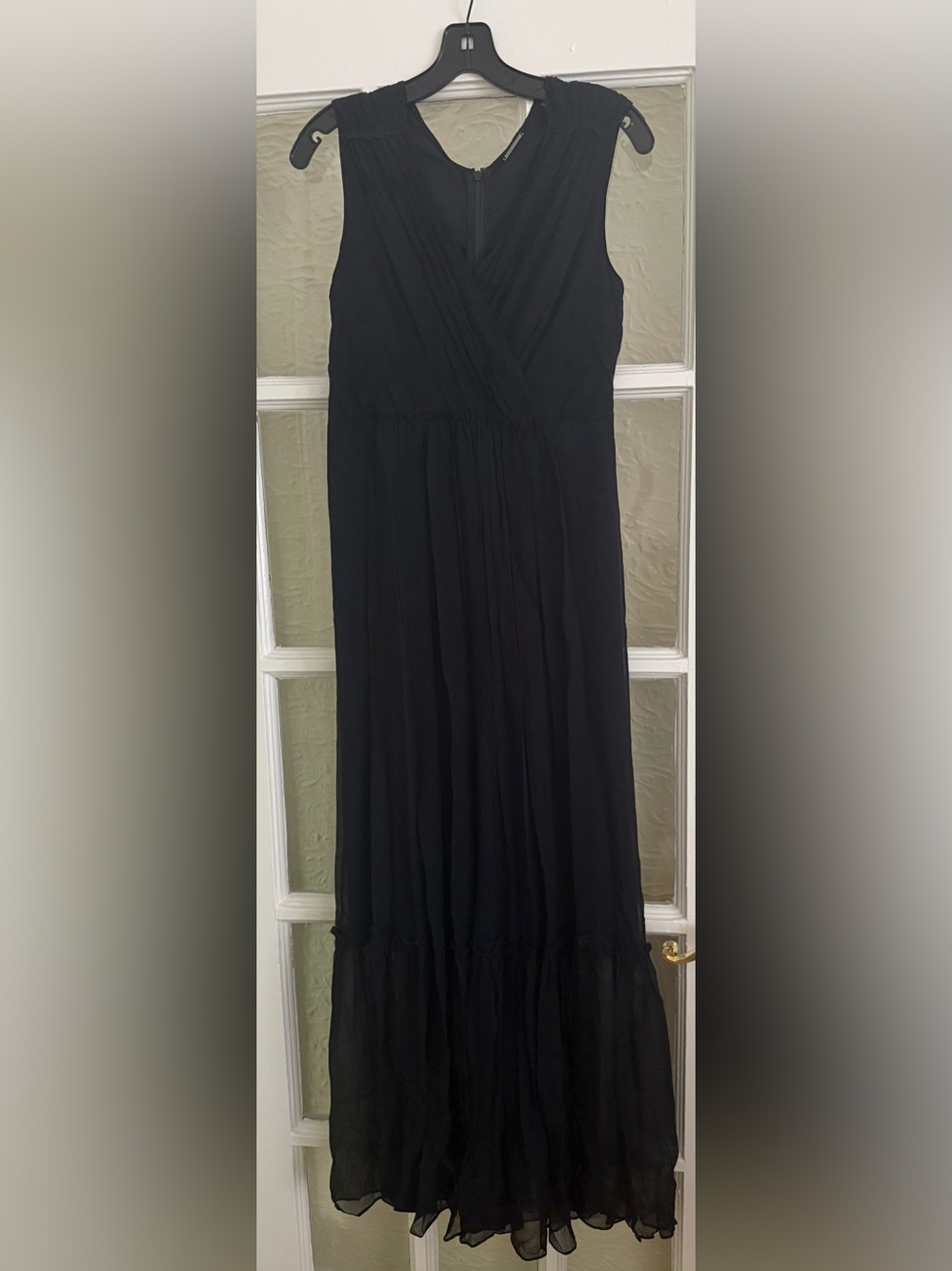 Elie Tahari Black Silk Maxi Dress - Size 6